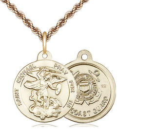 14kt Gold Filled Saint Michael Coast Guard Medal | Medium