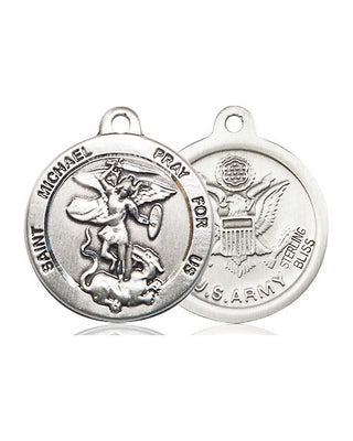 Pewter Saint Michael Army Medal