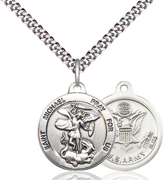 Pewter Saint Michael Army Medal | Medium