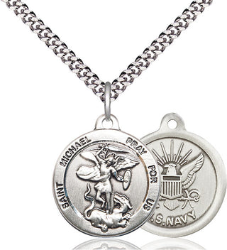 Pewter Saint Michael Navy Medal | Medium