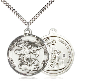 Pewter Saint Michael the Archangel Medal Catholic Jewelry