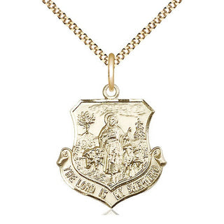 14kt Gold Filled Lord Is My Shepherd Medal Catholic Jewelry