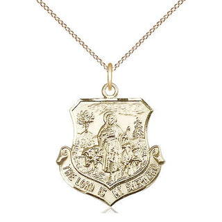 14kt Gold Filled Lord Is My Shepherd Medal Catholic Jewelry