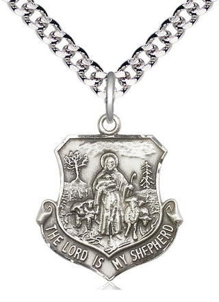Sterling Silver Lord Is My Shepherd Medal Catholic Jewelry