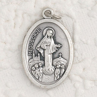 25-Pack - Lady of Medjugorje Oxidized Pendant