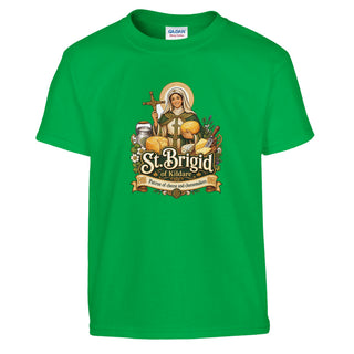 St. Brigid of Kildare Cheese Kids T-Shirt - view 3