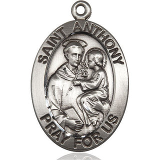 Sterling Silver Saint Anthony Medal Catholic Jewelry