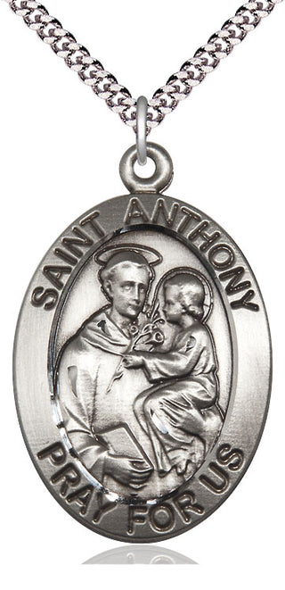 Sterling Silver Saint Anthony Medal Catholic Jewelry