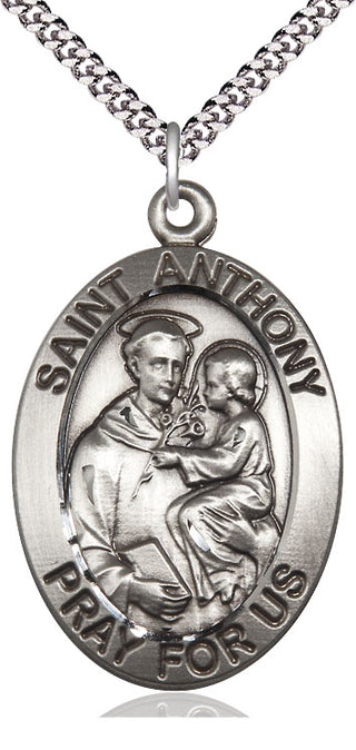 Sterling Silver Saint Anthony Medal Catholic Jewelry