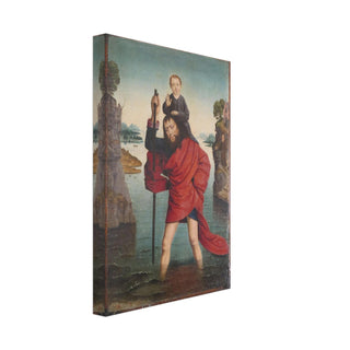 St. Christopher and the Christ Child Canvas Print - view 4