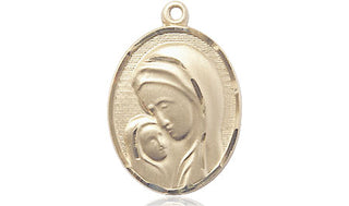 14kt Gold Filled Madonna & Child Medal