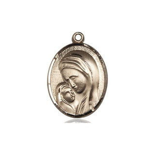 14kt Gold Madonna & Child Medal