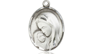 Sterling Silver Madonna & Child Medal