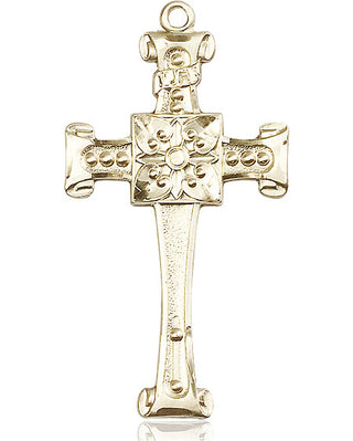 14kt Gold Cross Medal
