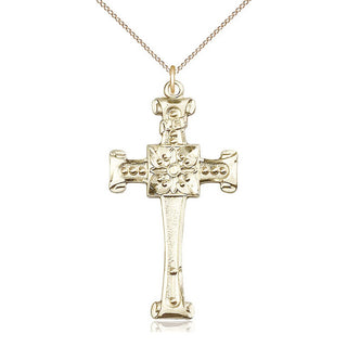 14kt Gold Cross Medal