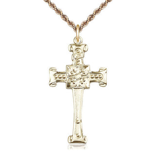 14kt Gold Cross Medal