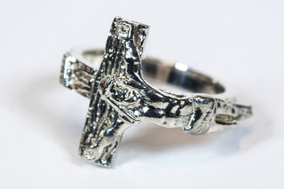 Sterling Silver Crucifix Ring