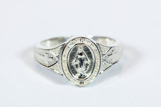 Sterling Silver Miraculous Medal Ring