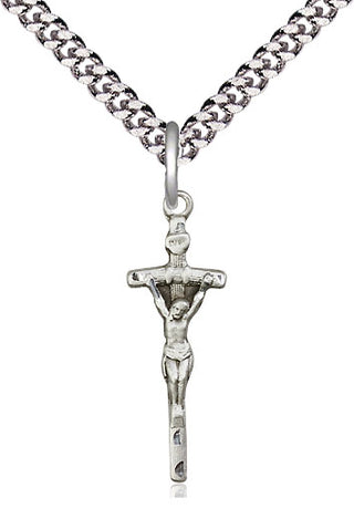 Sterling Silver Papal Crucifix Medal Catholic Jewelry