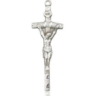 Sterling Silver Papal Crucifix Medal Catholic Jewelry