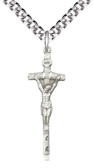Sterling Silver Papal Crucifix Medal Catholic Jewelry