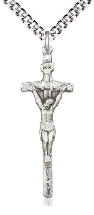 Sterling Silver Papal Crucifix Medal Catholic Jewelry