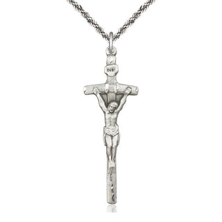 Sterling Silver Papal Crucifix Medal Catholic Jewelry