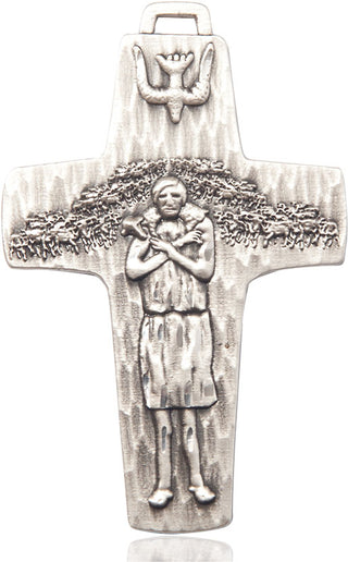 Sterling Silver Papal Crucifix Medal Catholic Jewelry