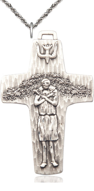 Sterling Silver Papal Crucifix Medal Catholic Jewelry