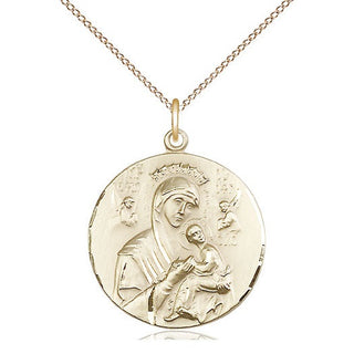 14kt Gold Our Lady of Perpetual Help Medal