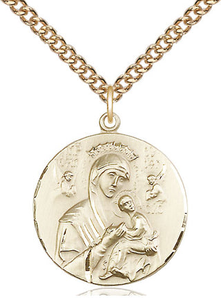 14kt Gold Our Lady of Perpetual Help Medal