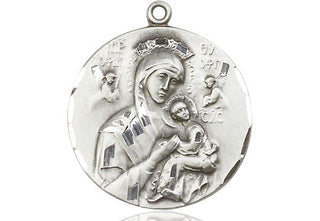 Sterling Silver Our Lady of Perpetual Help Medal Catholic Jewelry