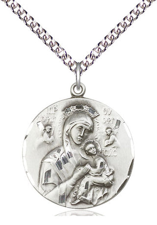 Sterling Silver Our Lady of Perpetual Help Medal Catholic Jewelry