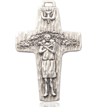 Pewter Papal Crucifix Medal