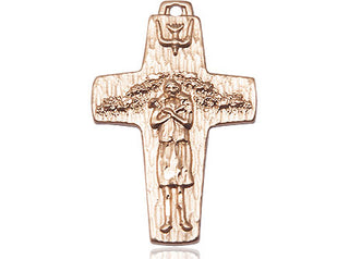 14kt Gold Filled Papal Crucifix Medal