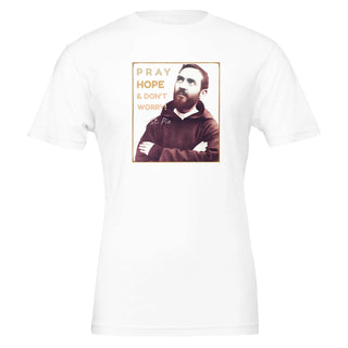 St. Pio 'Pray, Hope & Don't Worry' T-Shirt - view 7