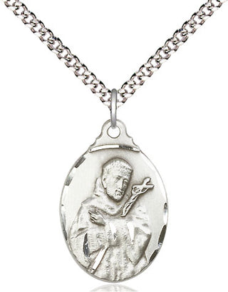 Sterling Silver Saint Francis Medal Religious Jewelry