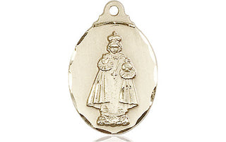 14kt Gold Filled Infant of Prague Medal