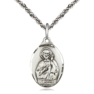 Sterling Silver Saint Jude Medal Religious Jewelry