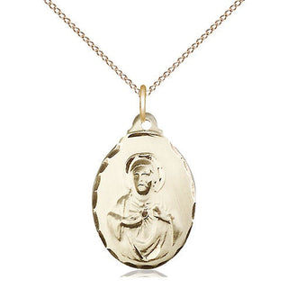 14kt Gold Scapular Medal