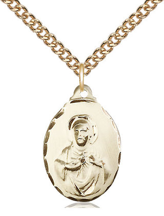 14kt Gold Scapular Medal