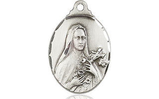 Pewter Saint Theresa Medal
