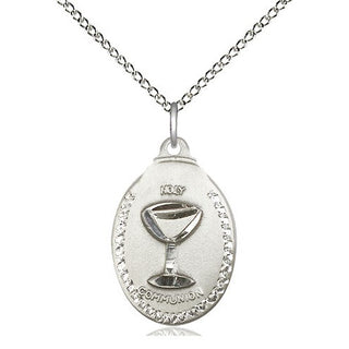 Sterling Silver Communion Medal Religious Jewelry