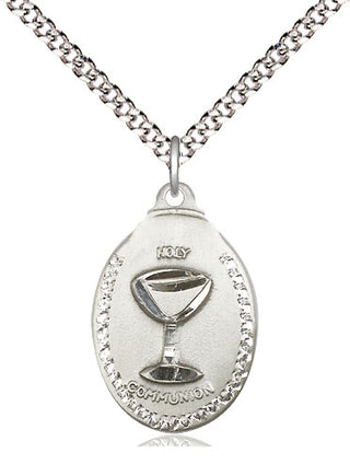 Sterling Silver Communion Medal Religious Jewelry
