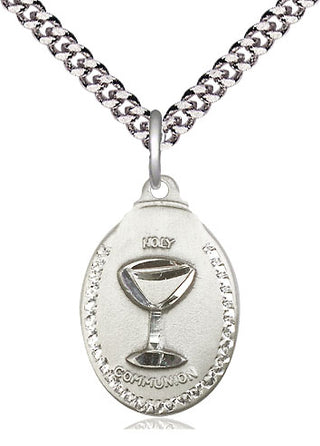 Sterling Silver Communion Medal Religious Jewelry
