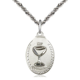 Sterling Silver Communion Medal Religious Jewelry