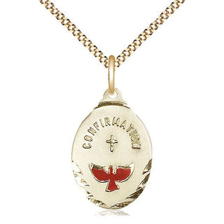 14kt Gold Filled Confirmation Medal Religious Jewelry