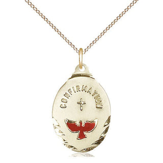 14kt Gold Filled Confirmation Medal Religious Jewelry