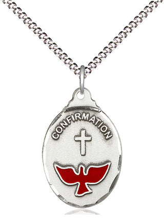 Sterling Silver Confirmation Medal Religious Jewelry