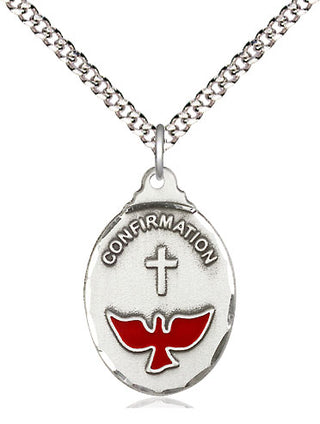 Sterling Silver Confirmation Medal Religious Jewelry
